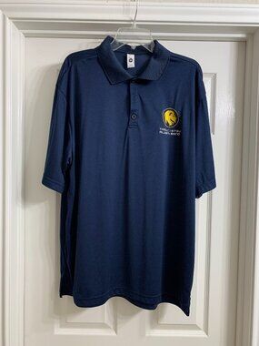 BAW Brand Men's Navy-Blue Polo Shirt, Size 2X